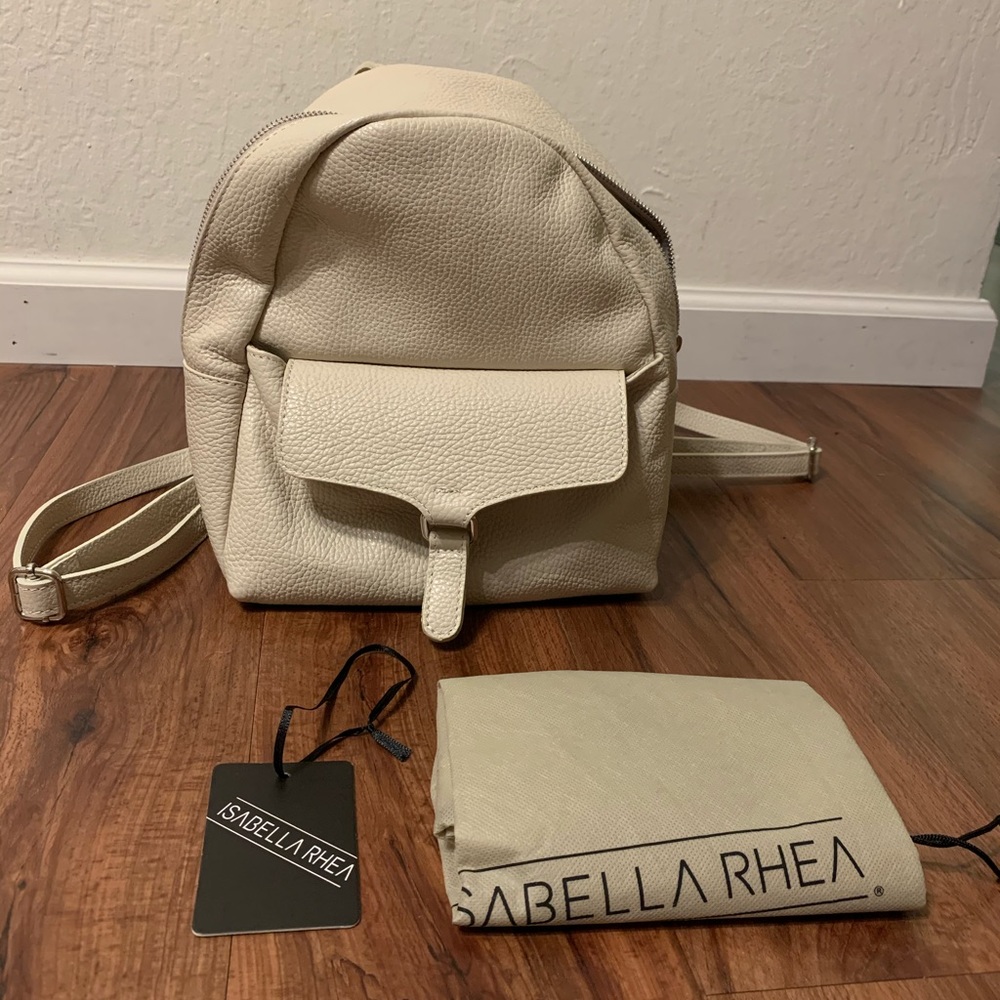 Isabella Rhea Small Leather Backpack - Picture 2 of 8